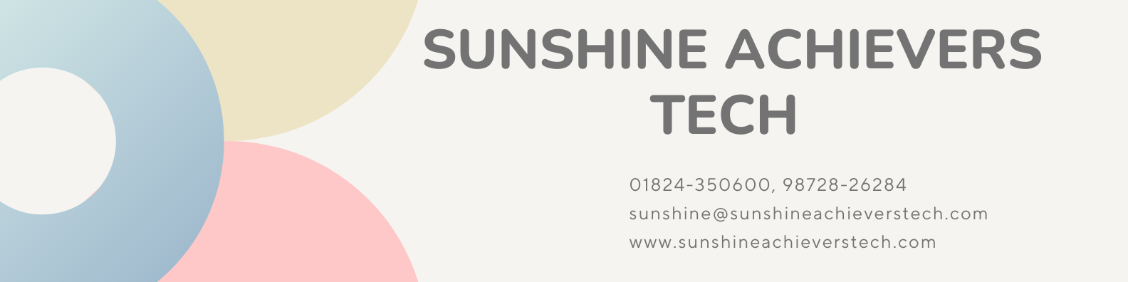"Sunshine Achievers Tech News and Updates Banner"