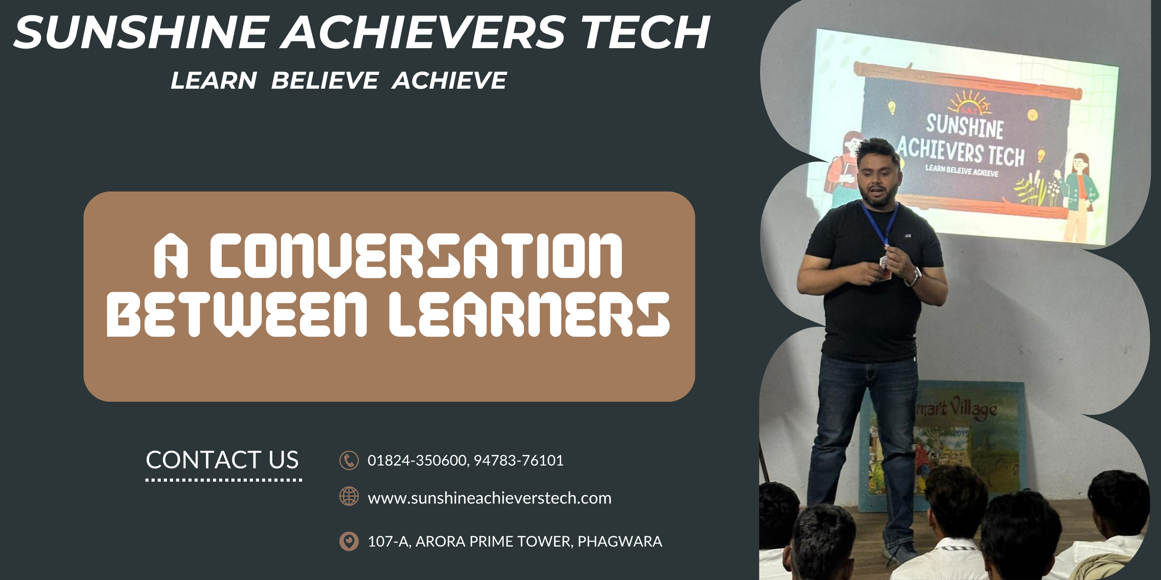 Sohit and Binny discussing the importance of practical knowledge and essential life skills in personal growth