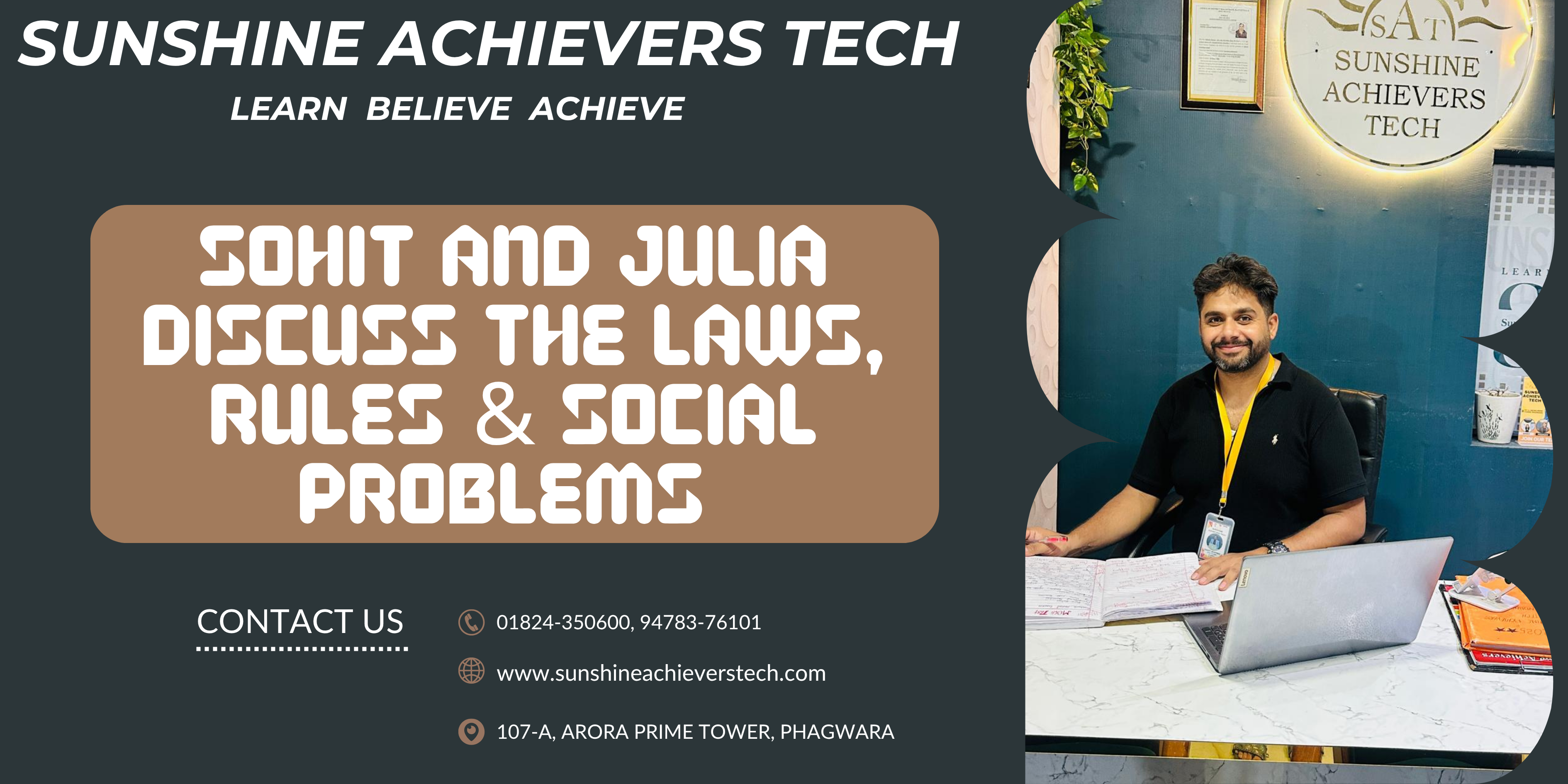 Best IELTS Speaking Practice on Laws, Rules, and Social Problems with Sohit and Julia at Sunshine Achievers Tech – Sample Discussion for Band 7+