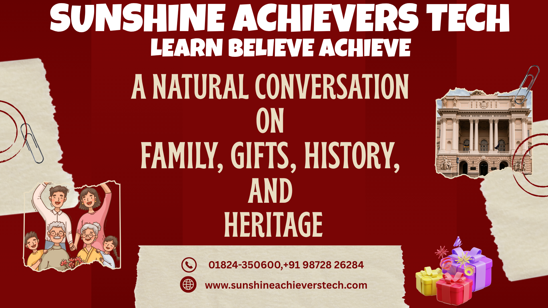 Family members sharing stories, treasured heirlooms, and memories across generations
