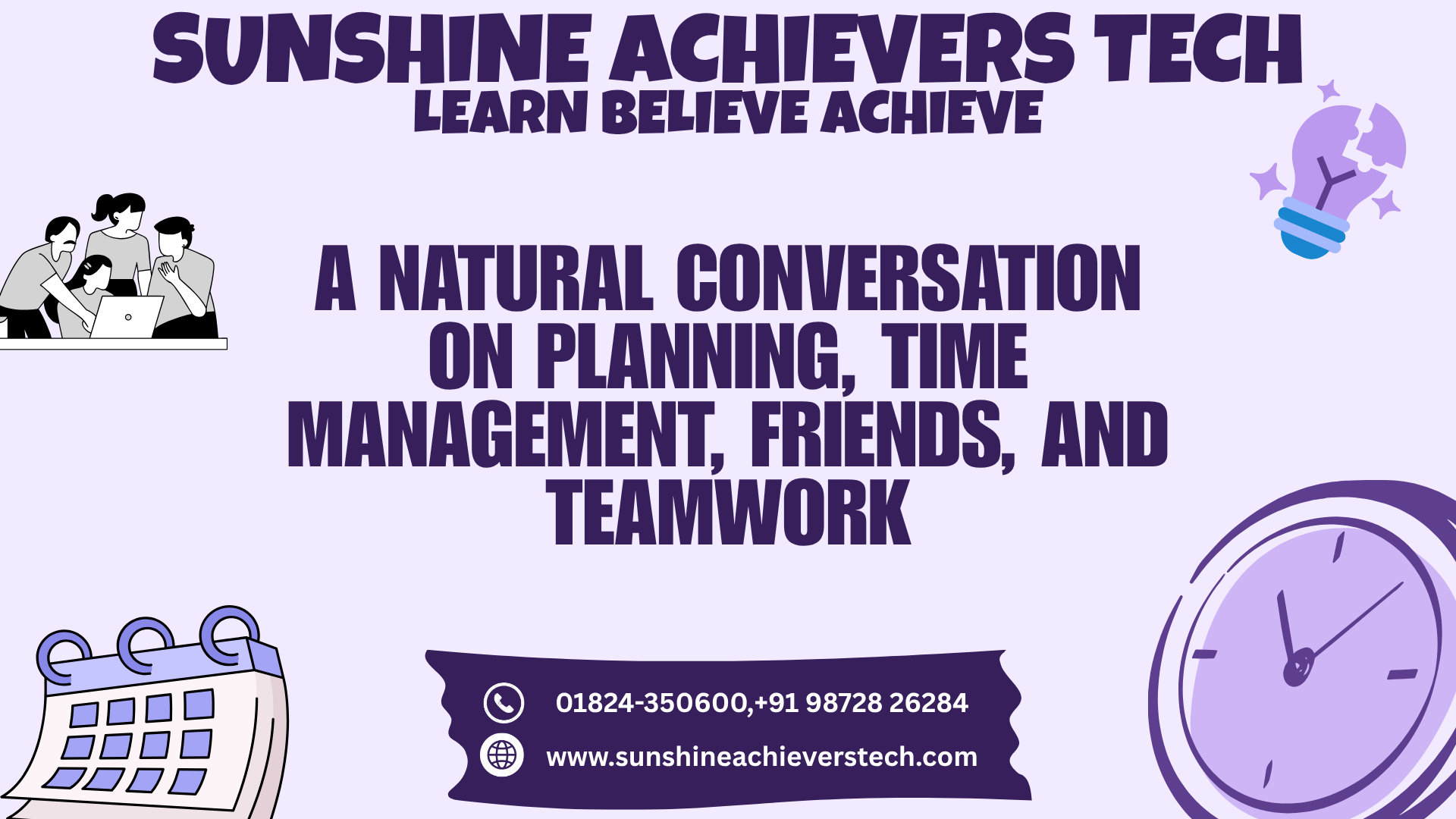 Planning and Time Management Discussion Between Friends