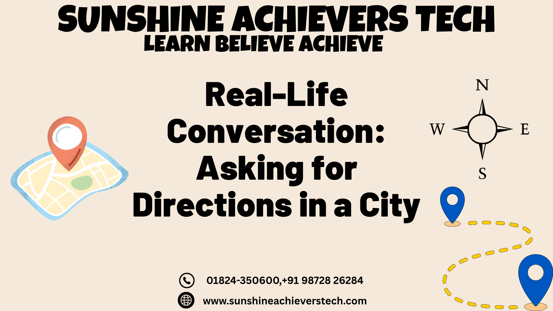 Real-Life Conversation Read Aloud - Asking for Directions in a City and a Remote Village for IELTS and Spoken English Practice