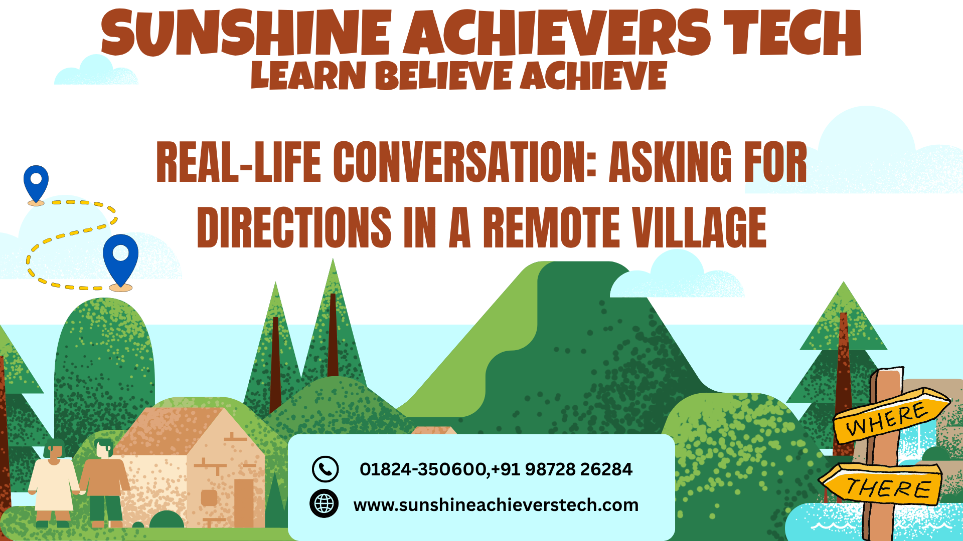 Real-Life Conversation Read Aloud - Asking for Directions in a Remote Village for IELTS and Spoken English Practice