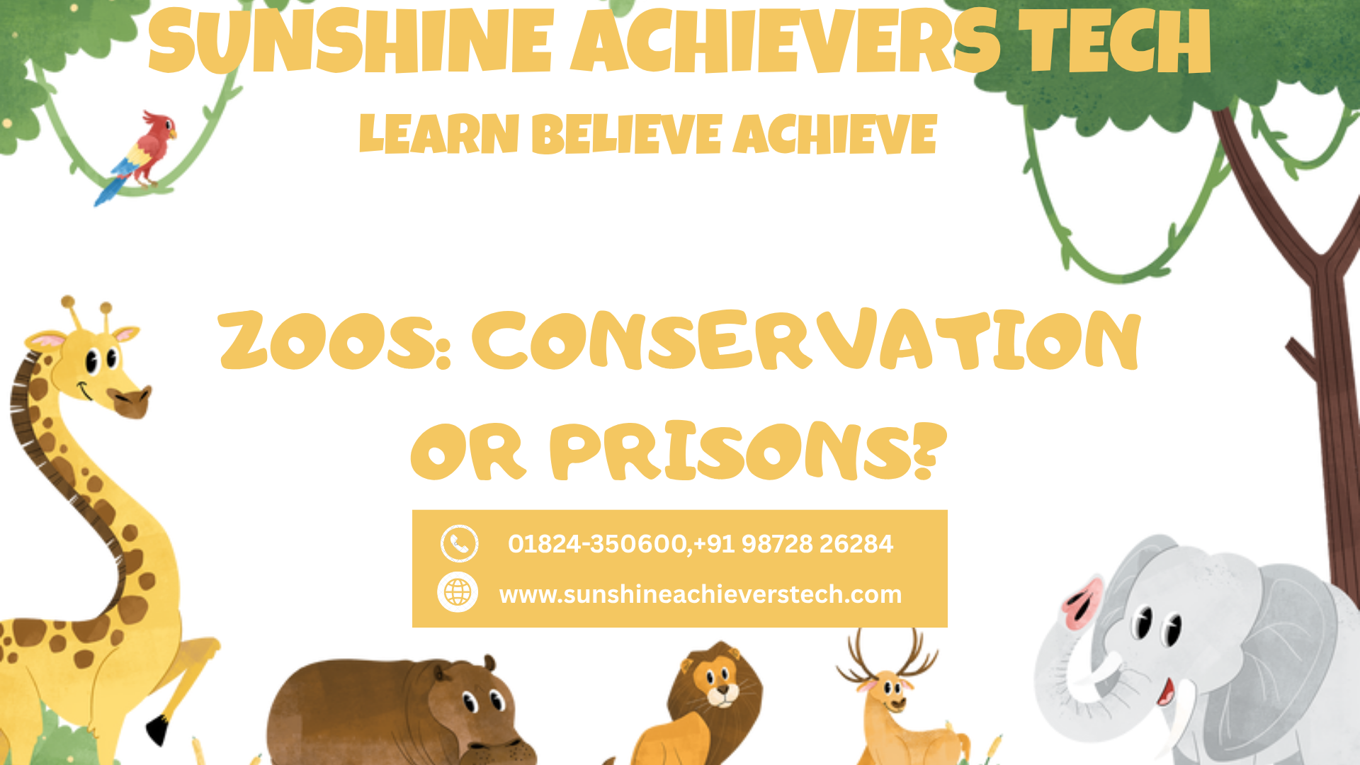 Zoos Conservation or Prisons - Wildlife conservation and animal welfare in modern zoos